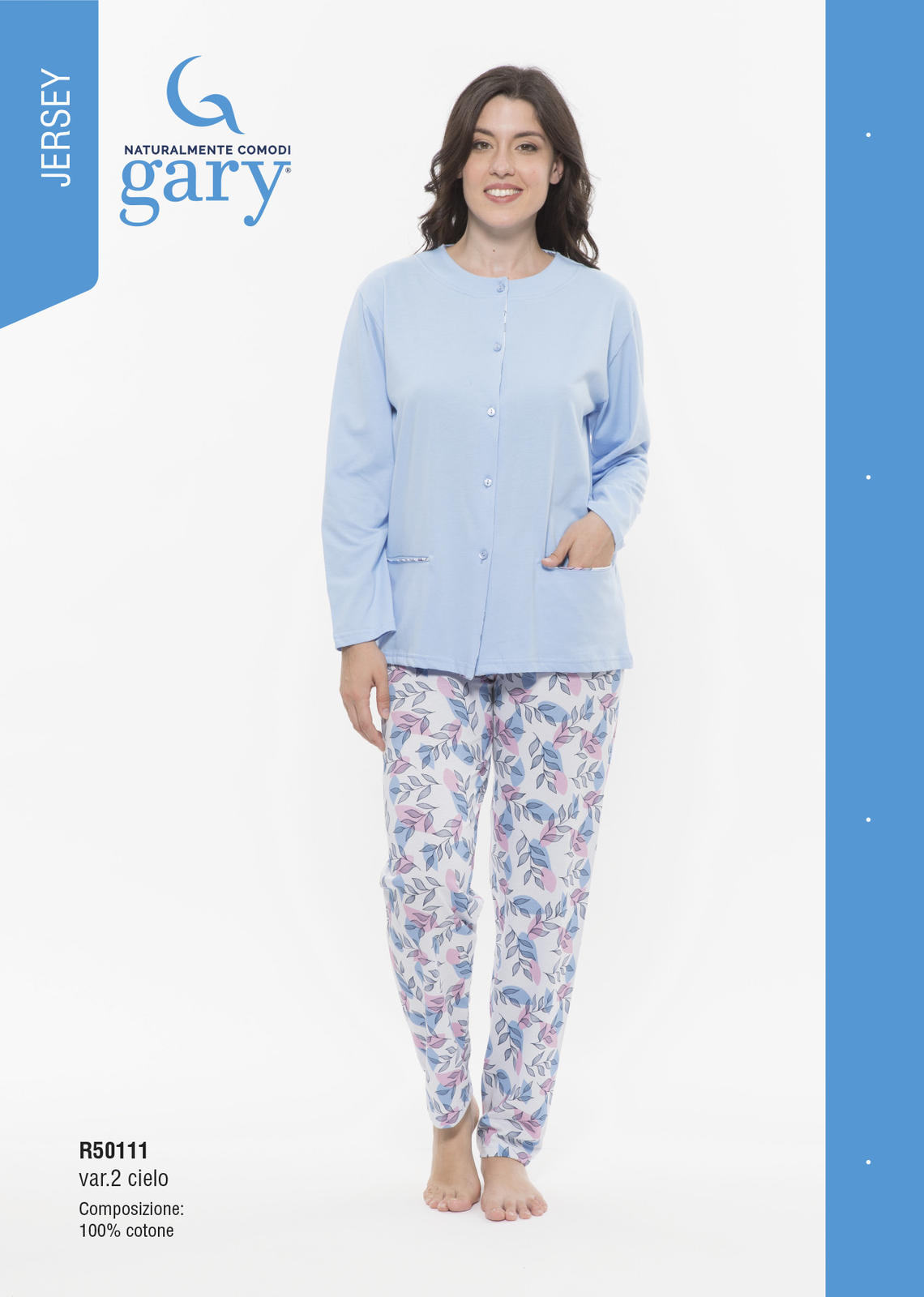 WOMEN'S OPEN PAJAMAS M/L R50111 Tellini S.r.l. Wholesale Clothing